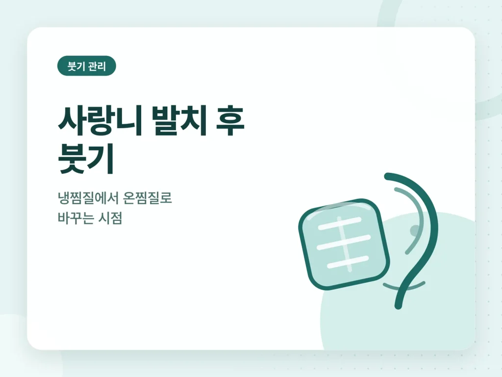 사랑니 발치 후 붓기 관리 썸네일